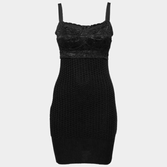 Dolce & Gabana Lace Wool Corset Knit Dress - Picture 13 of 15